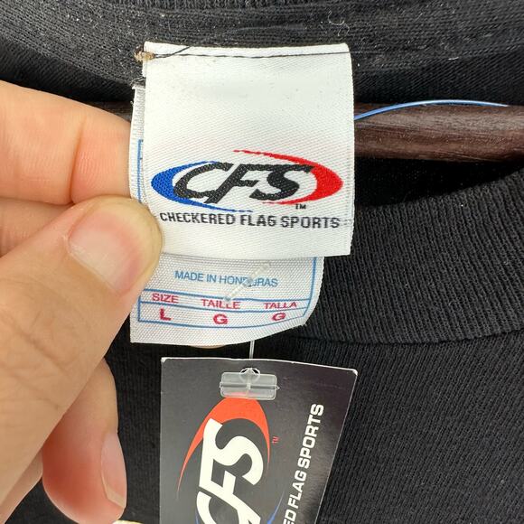 Mark Martin #8 Nascar T-Shirt Black US Army Car Checkered Flag Sports 2008 Large - Picture 6 of 8